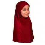 Maroon Girls Small Size Hijab Scarf